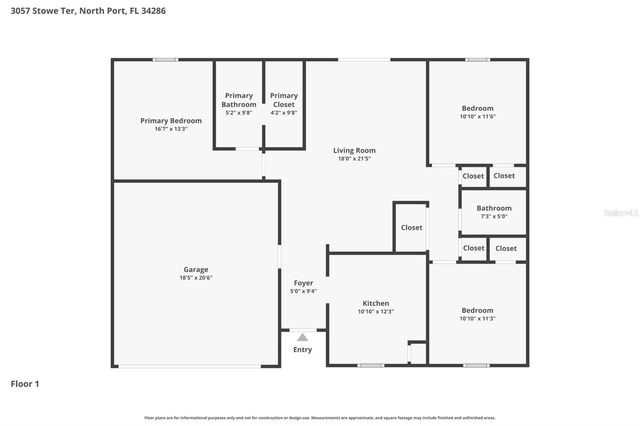 3057 STOWE TERRACE, North Port, FL 34286