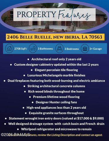 2406 Belle Ruelle Street, New Iberia, LA 70563