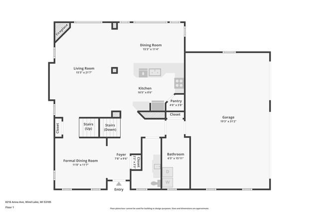 8216 Anna AVENUE, Waterford, WI 53185