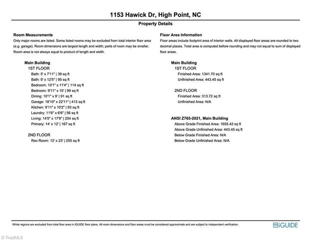 1153 Hawick Drive, High Point, NC 27262