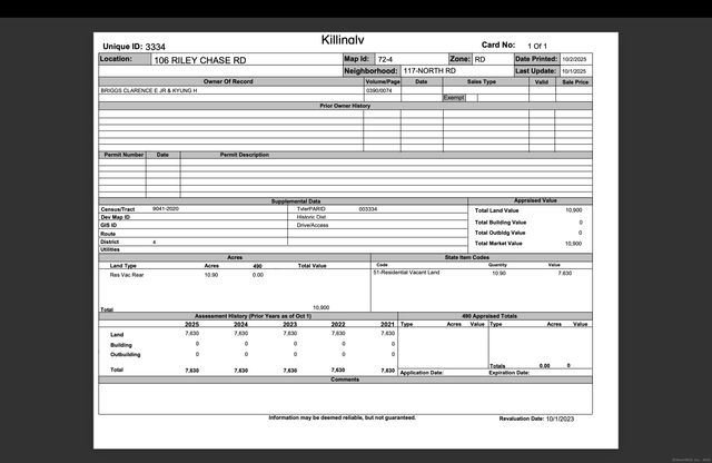 106 Riley Chase Road, Killingly, CT 06241