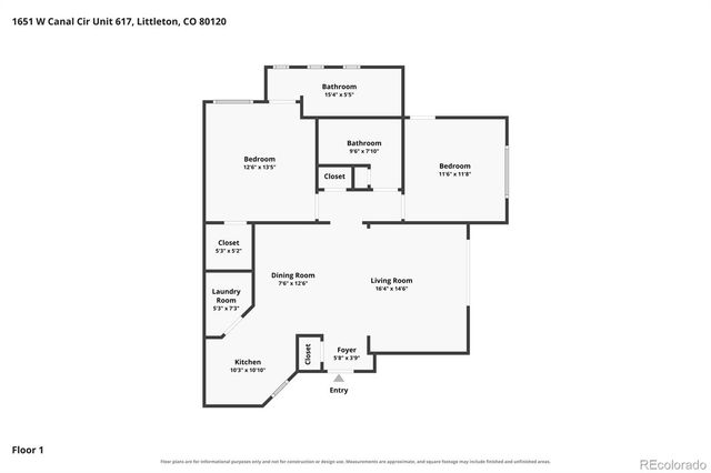 1651 W Canal Circle 617, Littleton, CO 80120