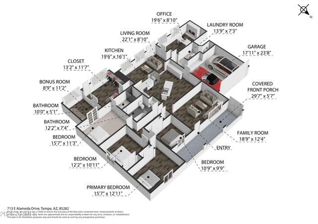 713 E ALAMEDA Drive, Tempe, AZ 85282