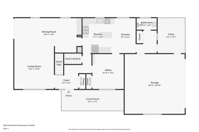 9625 W Metcalf PLACE, Milwaukee, WI 53222