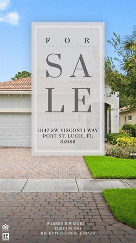 11147 SW Visconti Way, Port St. Lucie, FL 34986