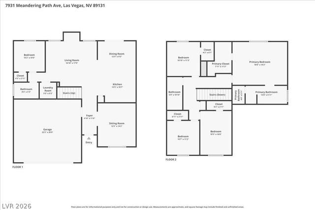 7931 Meandering Path Avenue, Las Vegas, NV 89131