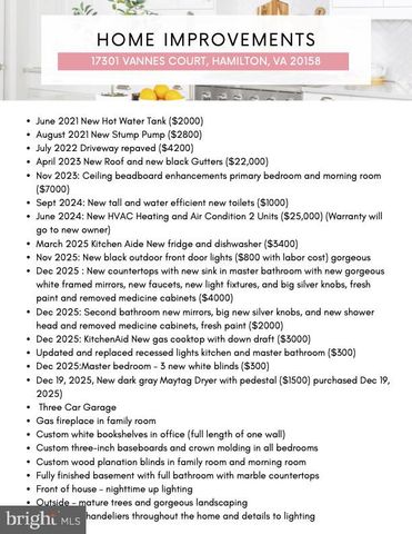 17301 VANNES CT, Hamilton, VA 20158