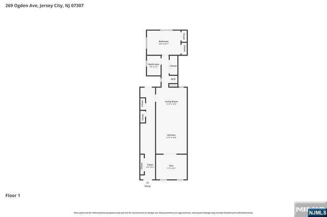 269 Ogden Avenue 1, Jersey City, NJ 07307