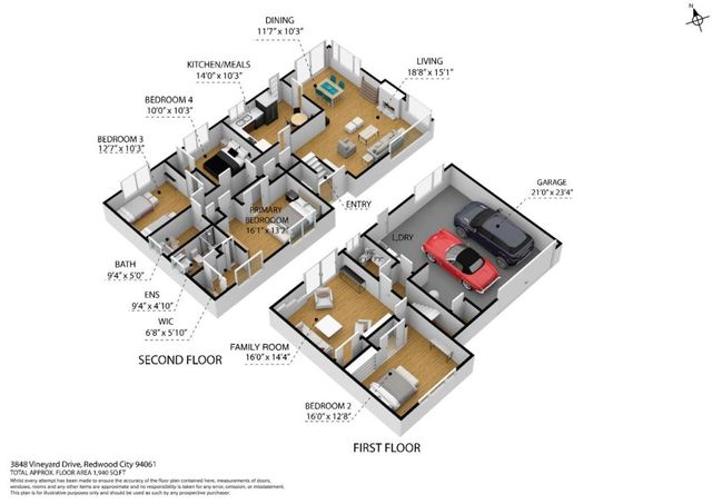 3848 Vineyard Drive, Redwood City, CA 94061