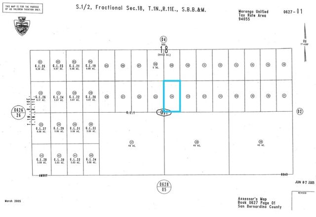 0 Near Raymond, 29 Palms, CA 92277