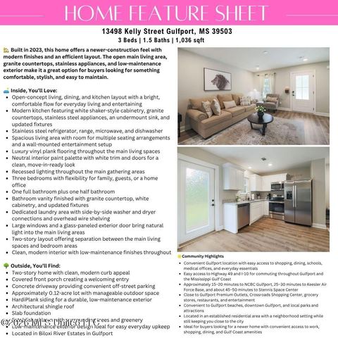 13498 Kelly Street, Gulfport, MS 39503