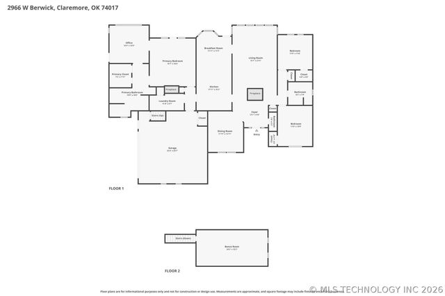 2966 W Berwick Street, Claremore, OK 74017