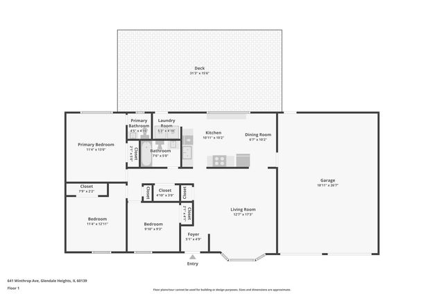 641 Winthrop Avenue, Glendale Heights, IL 60139