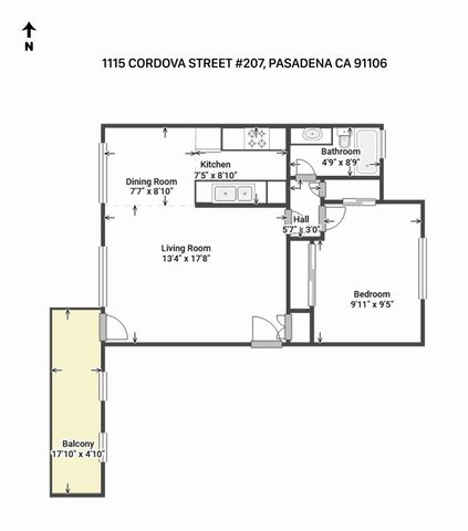 1115 Cordova St 207, Pasadena, CA 91106