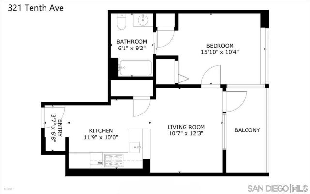 321 10th Ave 1005, San Diego, CA 92101