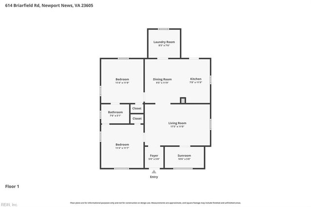 614 Briarfield RD, Newport News, VA 23605