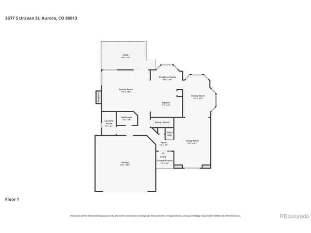 3677 S Uravan St, Aurora, CO 80013