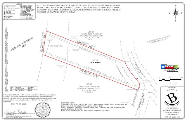 Lot 25 Sandy Cove Court, Streetman, TX 75859