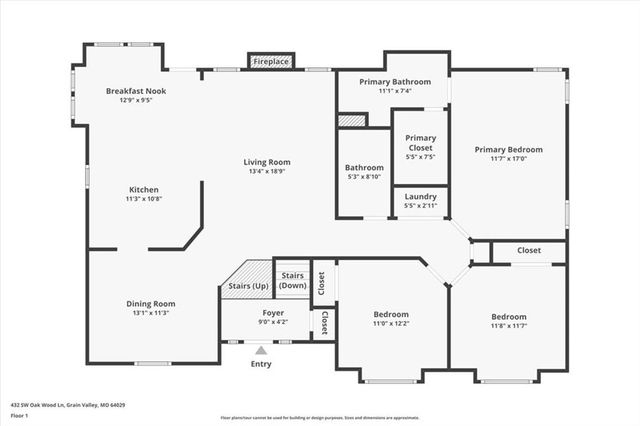 432 SW Oak Wood Lane, Grain Valley, MO 64029