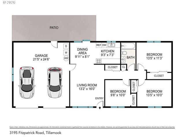 3195 FITZPATRICK Rd, Tillamook, OR 97141