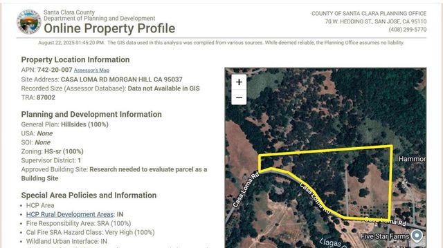 0 Casa Loma Road, Morgan Hill, CA 95037