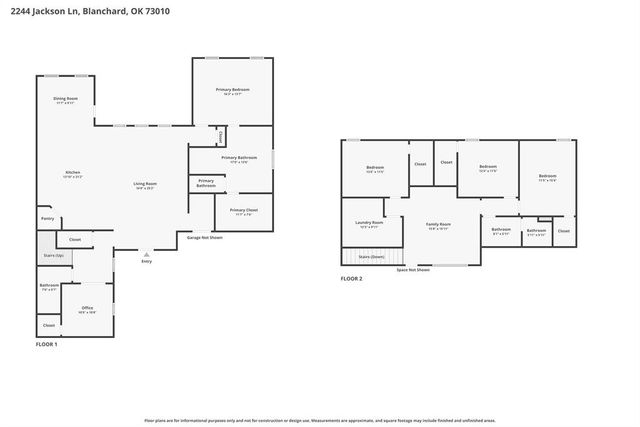 2244 Jackson Lane, Blanchard, OK 73010