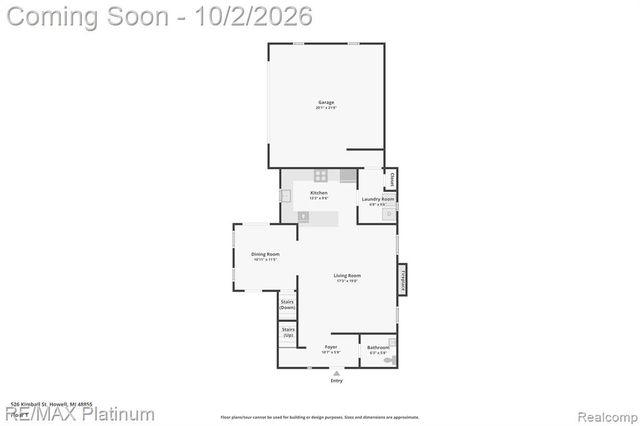 526 Kimball Street, Howell, MI 48855