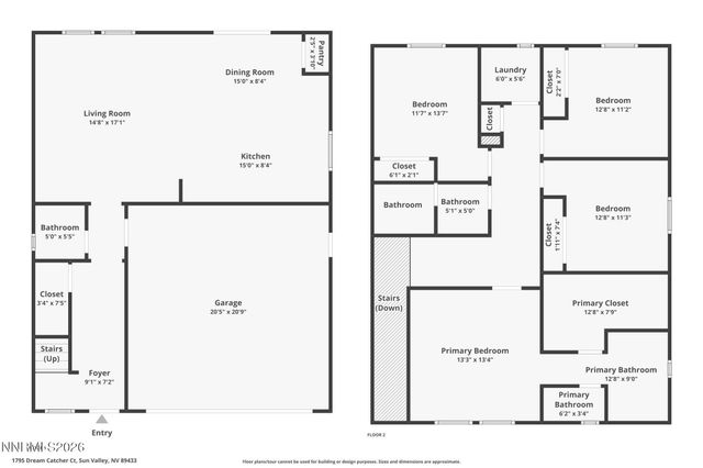 1795 Dream Catcher Court, Sun Valley, NV 89433