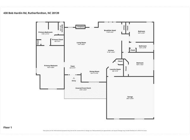 430 Bob Hardin Road, Rutherfordton, NC 28139