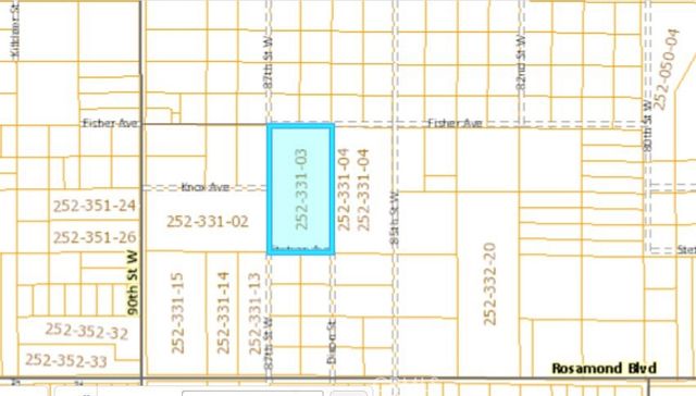 0 Cor 87th St W & Felsite Ave, Rosamond, CA 93560