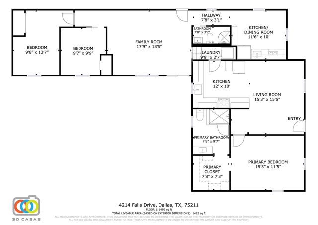 4214 Falls Drive, Dallas, TX 75211