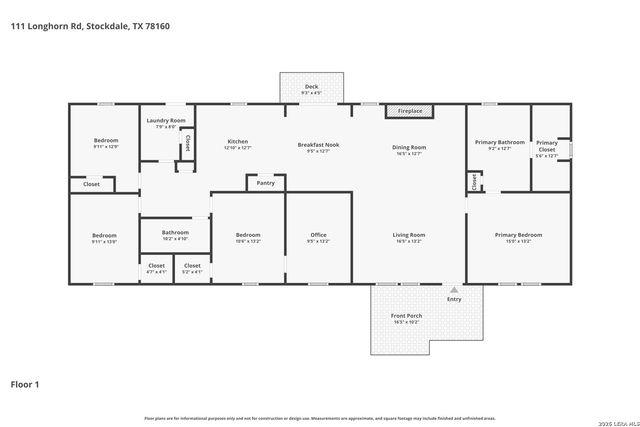 111 LONGHORN RD, Stockdale, TX 78160