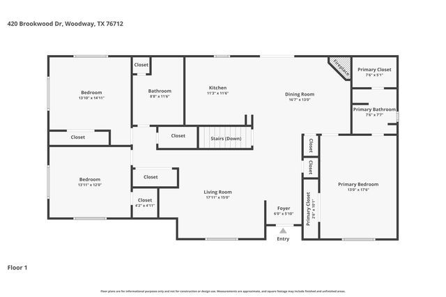 420 Brookwood Drive, Woodway, TX 76712
