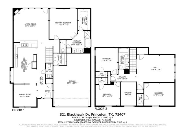 821 Black Hawk Drive, Princeton, TX 75407