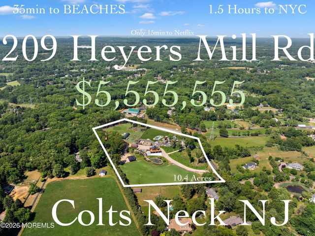 209 Heyers Mill Road, Colts Neck, NJ 07722