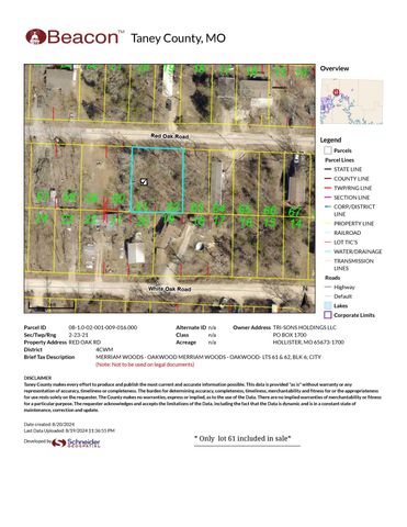 4042 Red Oak Road Lot 61, Merriam Woods, MO 65740