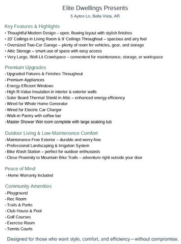 5 Ayton Lane, Bella Vista, AR 72714