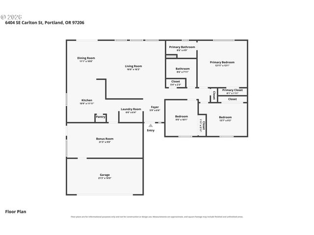 6404 Se CARLTON St, Portland, OR 97206
