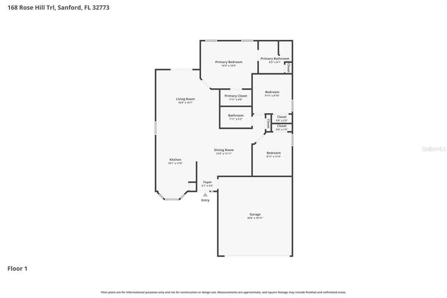 168 ROSE HILL TRAIL, Sanford, FL 32773