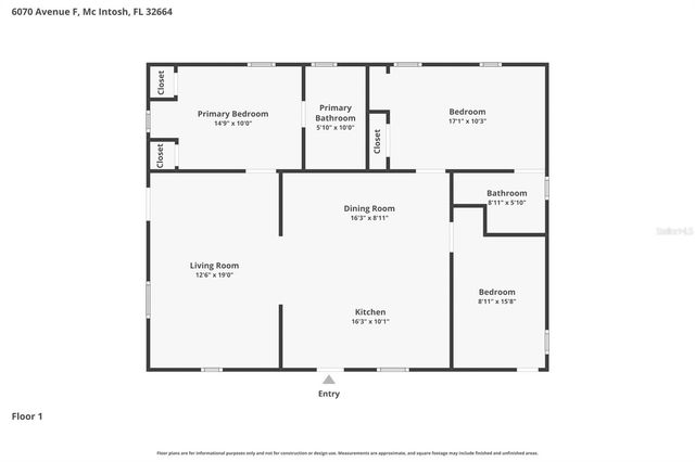 6070 AVENUE F, Mc Intosh, FL 32664