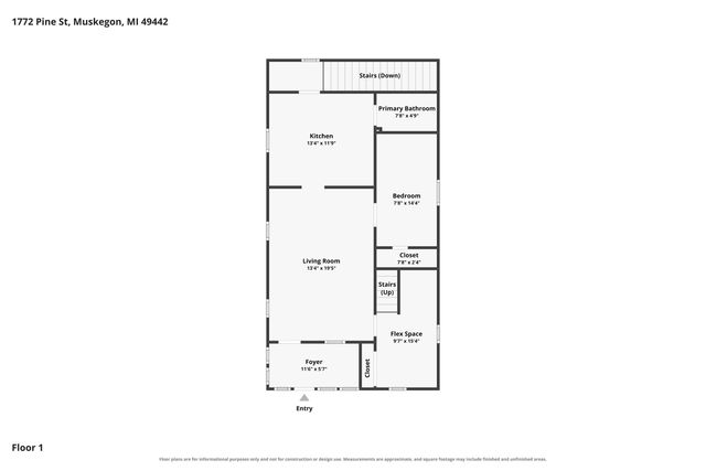 1772 Pine Street, Muskegon City, MI 49442