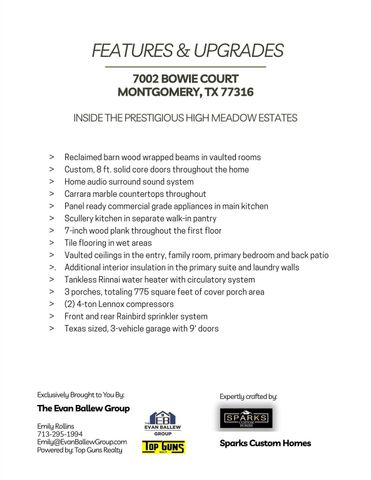 7002 Bowie Court, Montgomery, TX 77316