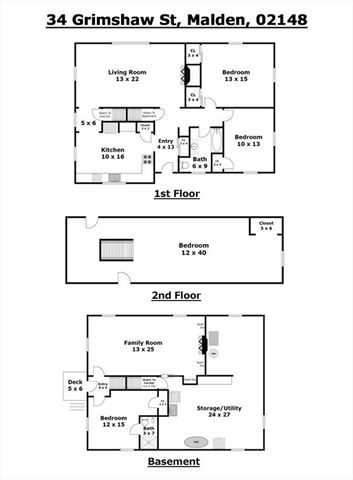 34 Grimshaw Street, Malden, MA 02148