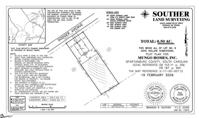 435 Dodger Avenue Lot 9, Chesnee, SC 29323