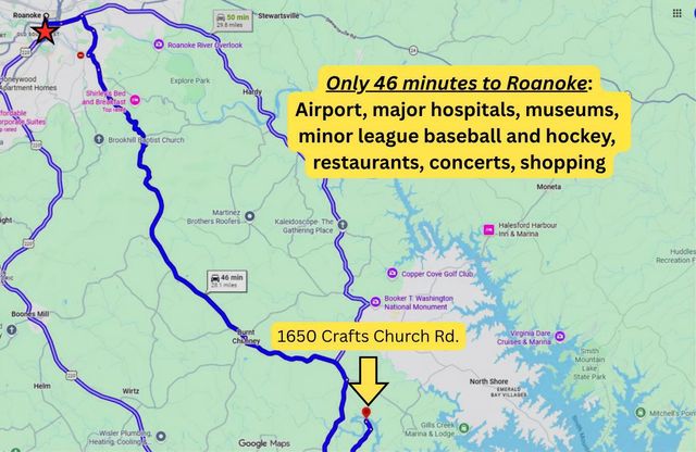 1650 Crafts Church RD, Glade Hill, VA 24092