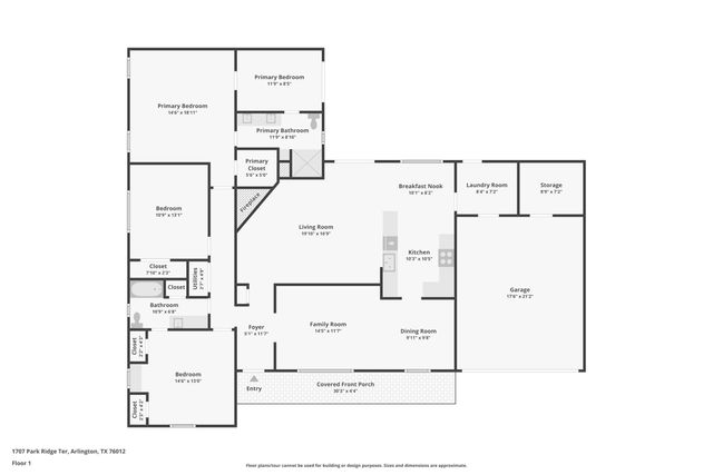 1707 Park Ridge Terrace, Arlington, TX 76012
