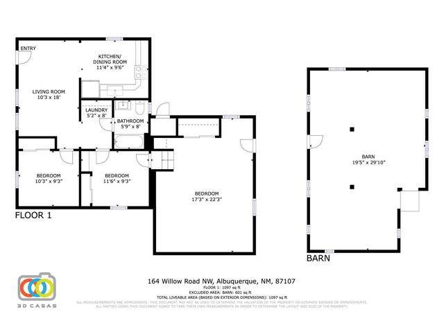 164 WILLOW Road NW, Albuquerque, NM 87107