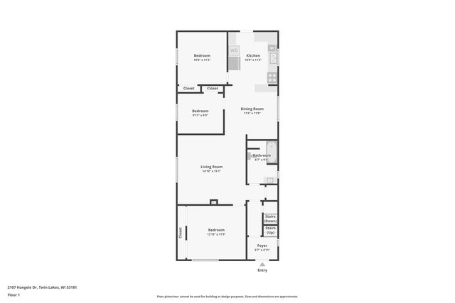2107 Haegele DRIVE, Twin Lakes, WI 53181