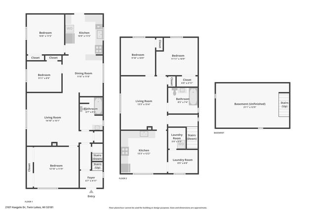2107 Haegele DRIVE, Twin Lakes, WI 53181