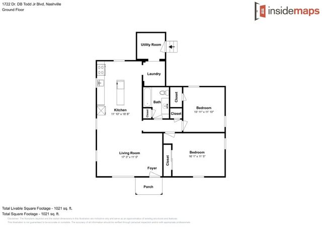 1722 Dr D B Todd Jr Blvd, Nashville, TN 37208